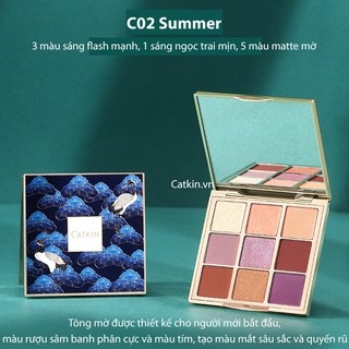 Phấn mắt nội địa trung Catkin bảng 9 màu mới 2021 – Catkin eyeshadow palette 9 colors