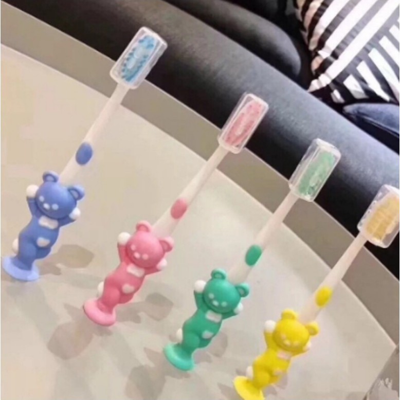 Set 4 bàn chải hình Thỏ và Gấu cute dễ thương hàng Nhật cho bé yêu