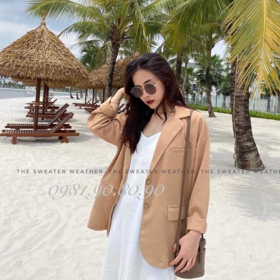 X áo vest nữ hàn quốc dáng xuông chất cao cấp 4 màu sang chảnh hót hít 71 5