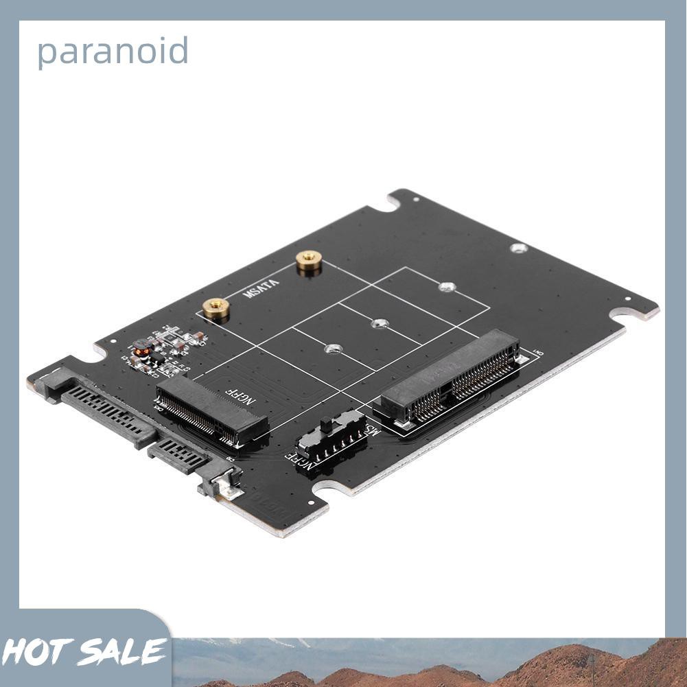 Bộ Chuyển Đổi Thẻ Nhớ Ssd 2 Trong 1 Msata Sang Sata Ngff M.2 Sang Sata3