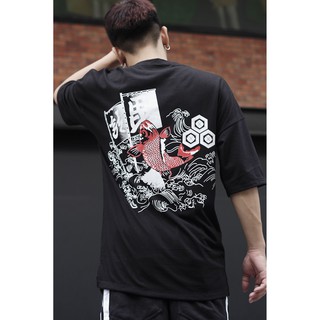 [GIÁ HỦY DIỆT] Áo thun in cá chép nhật đen