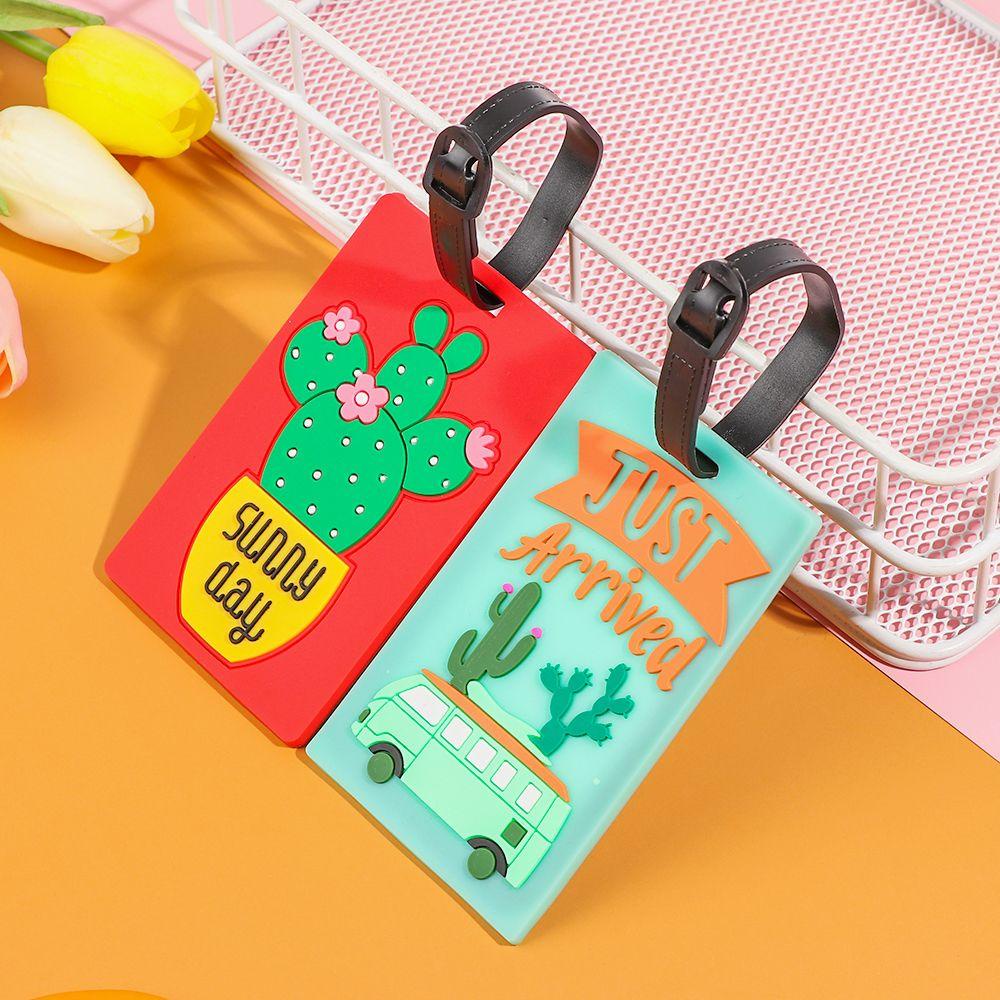 Thẻ Hành Lý Du Lịch Bằng Silica Gel Họa Tiết Hoạt Hình Dễ Thương