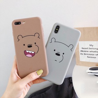 Ốp lưng iphone ❤️freeship❤️ giảm 5k khi nhập mã ốp lưng bare bear - chất dày đẹp