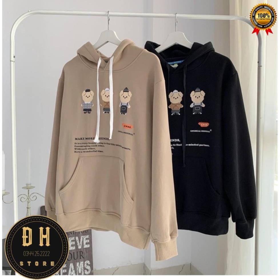 (Mẫu Mới 2021) Áo Hoodie 3 Chú Heo Có Mũ Nam Nữ Chất Nỉ Bông Dày Dặn Form Rộng Unisex- Áo Nỉ Nam Nữ Ulzzang Hoạ Tiết . | BigBuy360 - bigbuy360.vn