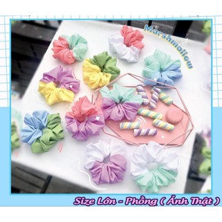 Cột Tóc Vải Scrunchies 2 Màu