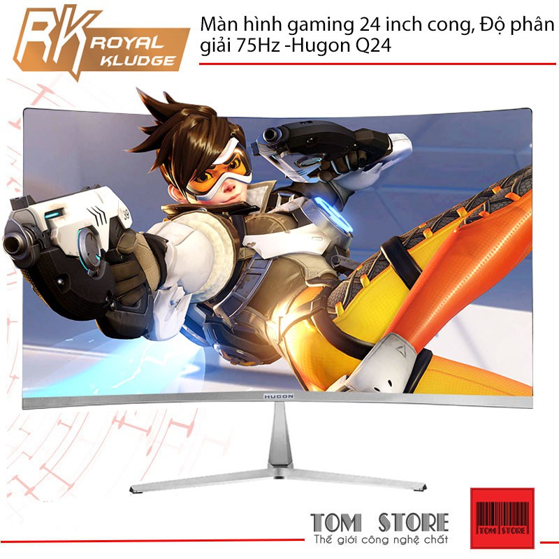 Màn hình máy tính cong Gaming Hugon Q24 24 Inch – Full HD 1080 - Tấm nền IPS - Tần số quét 75HZ | BigBuy360 - bigbuy360.vn
