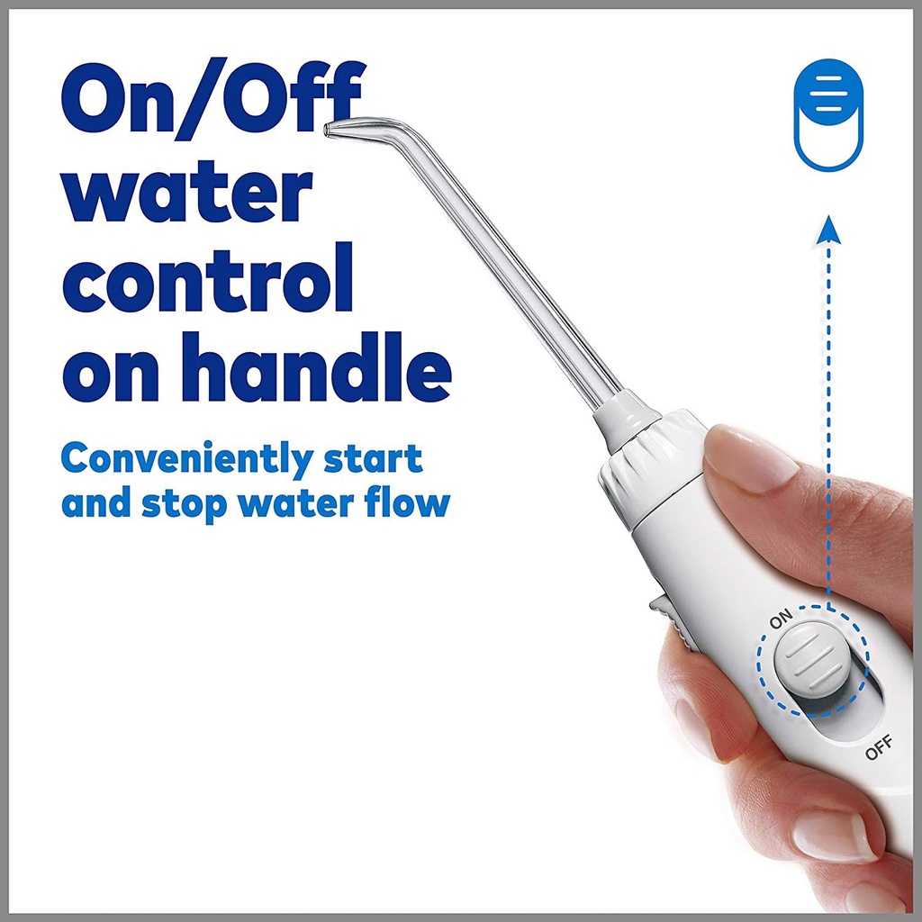 Máy tăm nước kèm bình 650ml Waterpik WP-660EU Ultra Professional oral irrigator, màu trắng