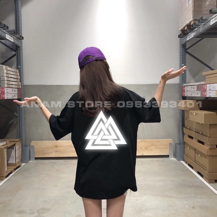 Áo thun Phản Quang Tay Lỡ Tam Giác Nam Nữ