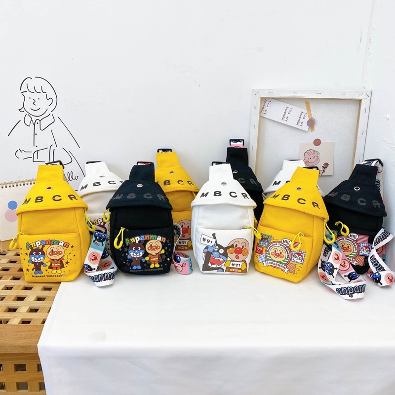 【Neil Baby】Túi Đeo Chéo Vai Bằng Vải canvas Họa Tiết Hoạt Hình Dễ Thương Dành Cho Bé Học Mẫu Giáo Túi Đeo Chéo In Họa Tiết Hoạt Hình Kiểu