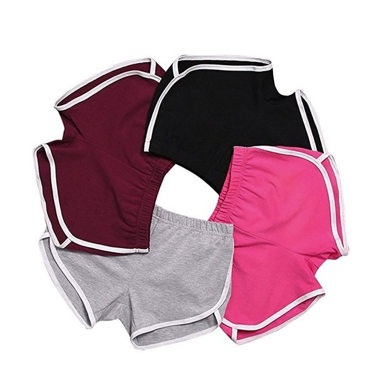 Quần Short Thể Thao Lưng Thun Co Giãn Khô Thoáng Nhanh Thời Trang Mùa Hè Cho Nữ