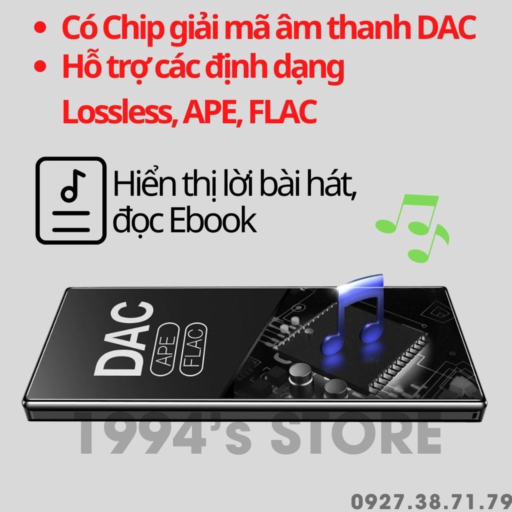 (CÓ SẴN) Máy Nghe Nhạc RUIZU D29 Bluetooth 5.0 Hifi Lossless - Bản 2022 - Cảm ứng - Bộ nhớ 8Gb - Loa ngoài siêu lớn