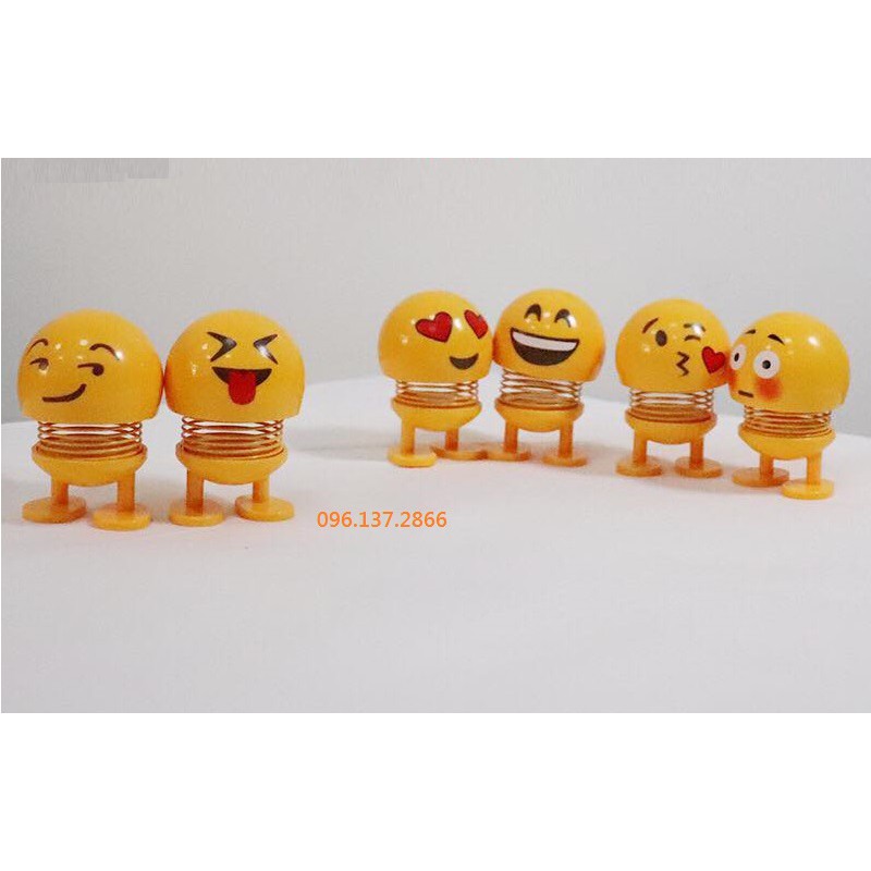 [Giá rẻ shop bán sỉ] Đồ chơi thú nhún lò xo Emoji cảm xúc