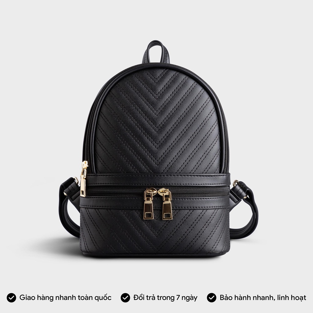 Balo nữ da mềm họa tiết trần chỉ YUUMY Seasand YBA54