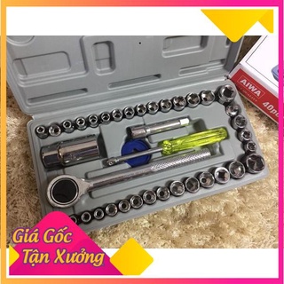 [XẢ KHO+FREE SHIP] Bộ khẩu xiết ốc , mở vít Bugi 40 chi tiết