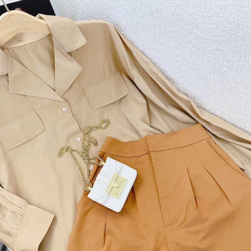 SET SƠ MI TÚI NẮP + SHORT