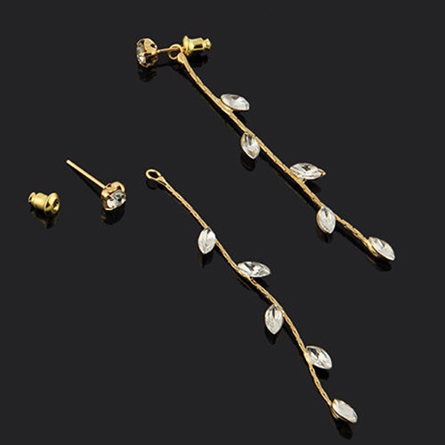 Đôi bông tai họa tiết lá rơi kiểu dáng thời trang cho nữ