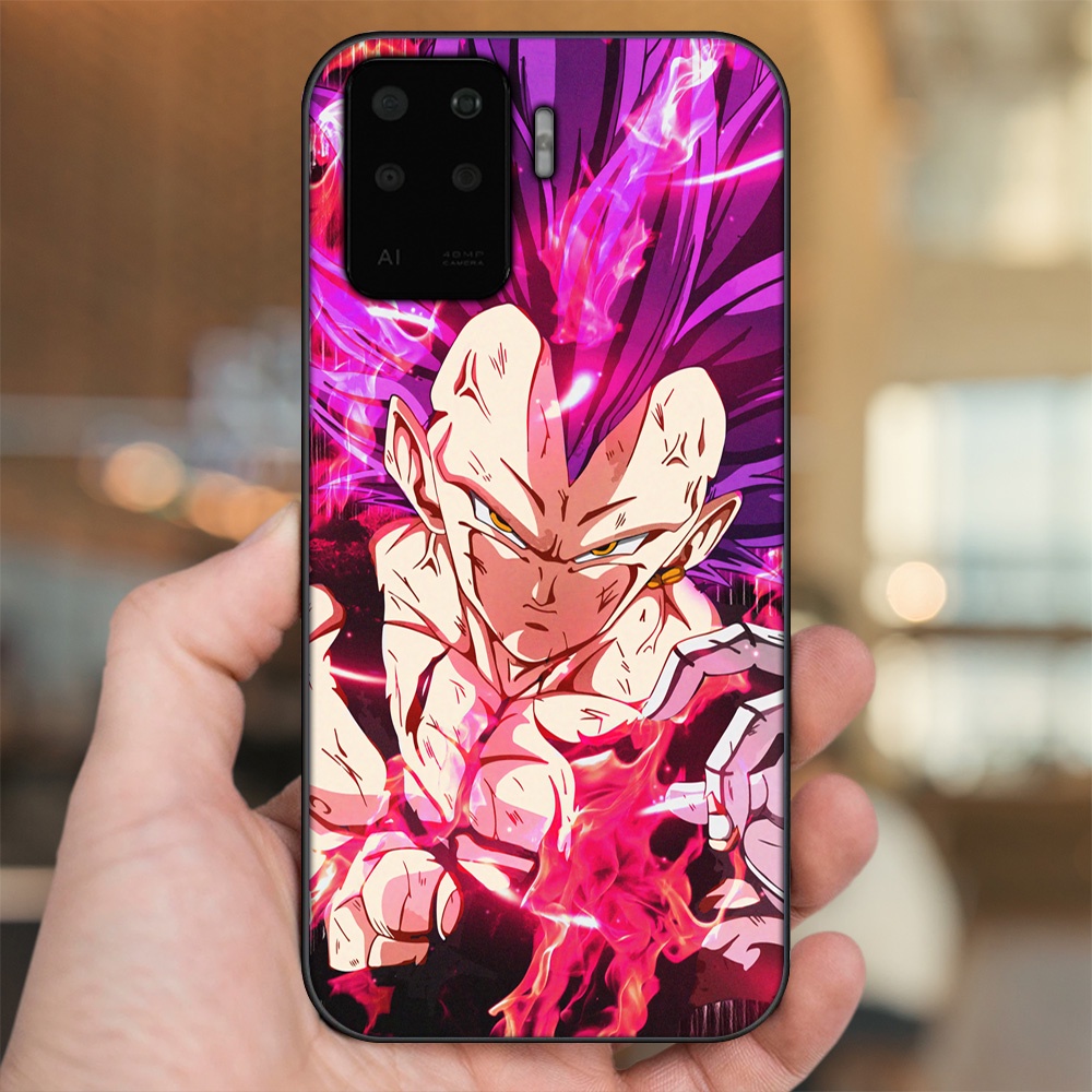 Ốp lưng Oppo A94 viền đen in hình Vegeta Dragon Ball