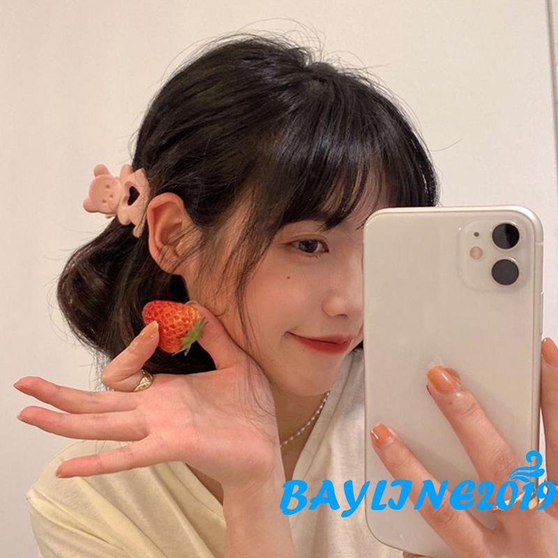 BAY-Kẹp bắt cá mập thiết kế rỗng chống trượt hình trái tim hoạt hình sáng tạo cho nữ