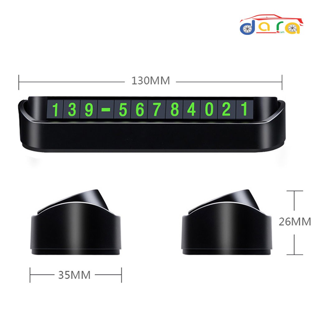 Bảng gắn số điện thoại trên taplo ô tô, có phản quang | BigBuy360 - bigbuy360.vn