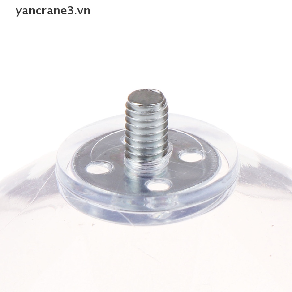 Bộ 10 Núm Hút Chân Không 40mm M4 Có Đai Ốc Trong Suốt