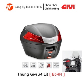 Thùng xe givi b34n 34 lít - hàng chính hãng | tritinco