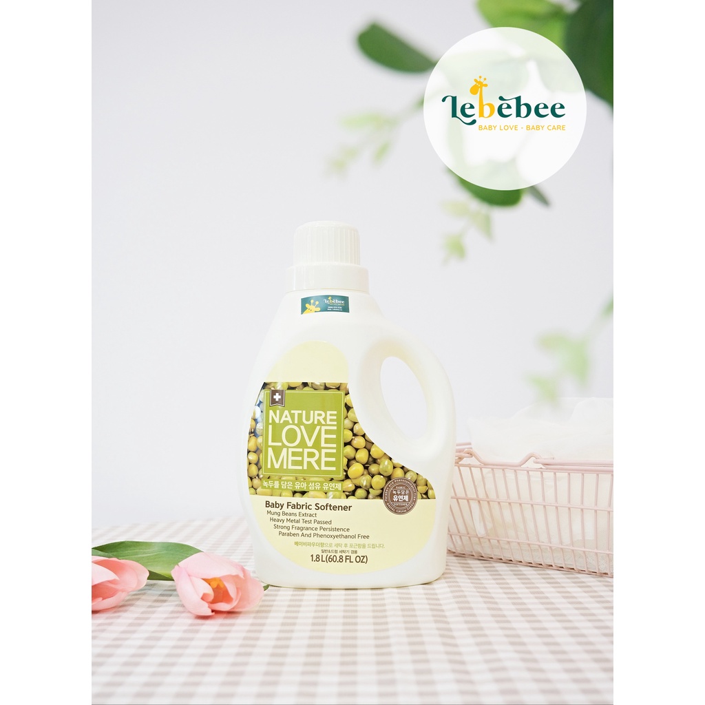 Nước giặt xả Nature Love Mere Đậu xanh 1300ml/ 1800ml