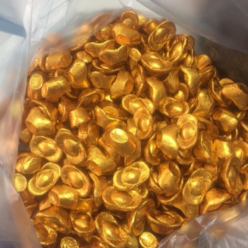 1Kg socola thỏi vàng trang trí bánh