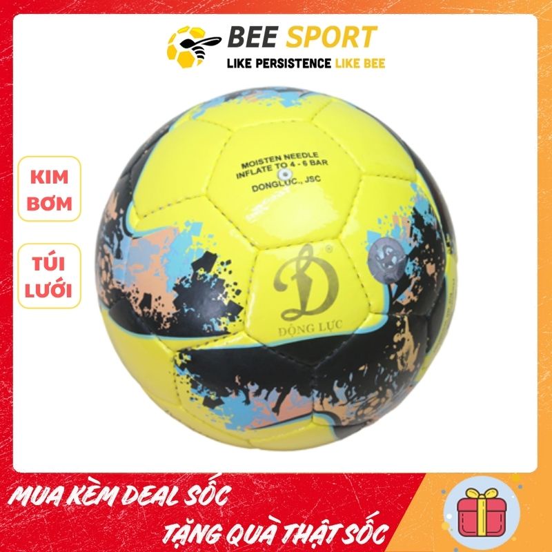 Bóng Động Lực Futsal Galaxy SỐ 4 - Quả bóng đá đạt tiêu chuẩn thi đấu của VFF, có kèm kim bơm và lưới