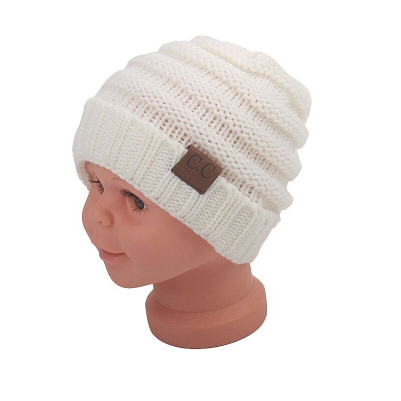 MezyTicky Mùa đông trẻ em móc mũ len ấm áp mũ len trẻ em bé trai bé gái Dệt kim làm bằng tay Len Mũ acrylic cho bé dày Bảo vệ mũ