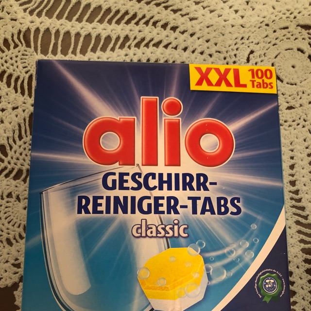 Viên rửa cho máy rửa bát Alio Classic 100 viên - Hàng NK Đức