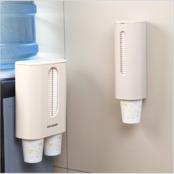 Hộp Đựng Ly/Cốc Giấy/Nhựa Treo Tường Dùng 1 Lần Trong Văn Phòng, Công Sở, Siêu Thị, Cửa Hàng Đủ Các Loại 1 Ngăn 2 Ngăn