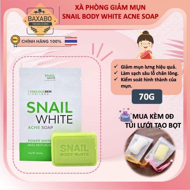 BỘ SẢN PHẨM GIẢM MỤN CƠ THỂ NỘI ĐỊA THÁI LAN - HÀNG CHÍNH HÃNG - XÀ PHÒNG, LOTION, MUỐI TẮM