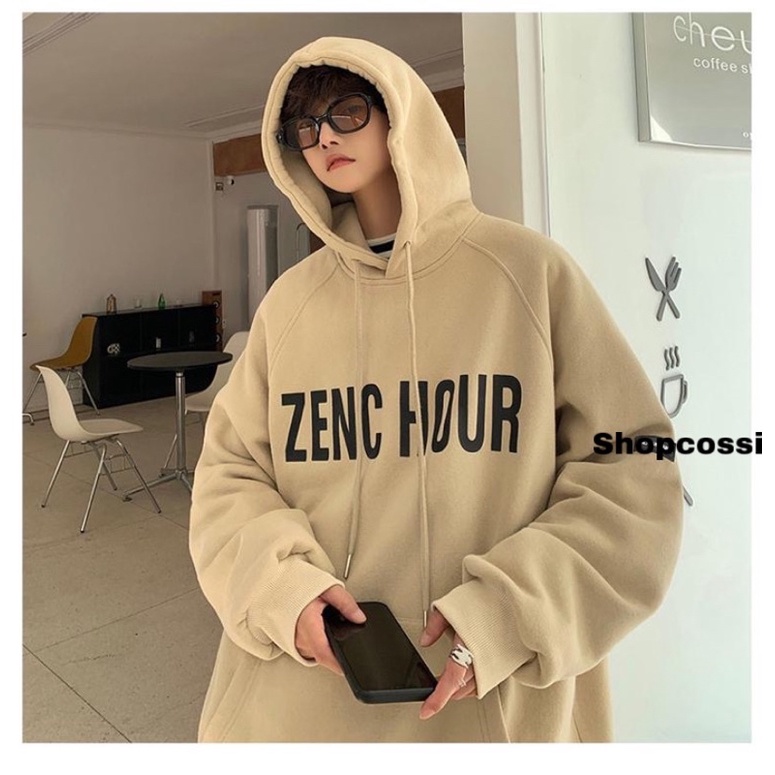 Áo hoodie nam nữ, Áo sweater nỉ nam nữ from rộng Unisex chất nỉ ngoại siêu dày dặn in hình ZEN