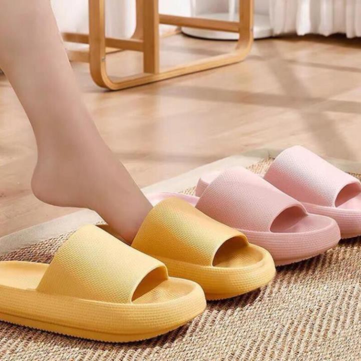 Dép Quai Ngang Nữ Tăng Chiều Cao Đế Bánh Mì Siêu Nhẹ