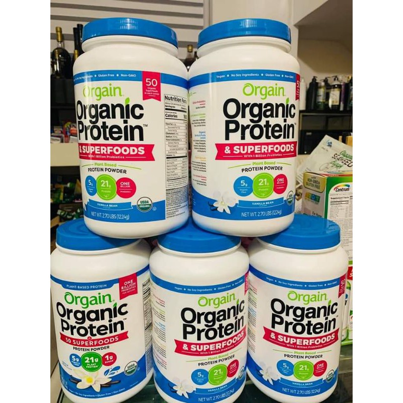 Bột dinh dưỡng Orgain Organic Protein & Superfoods hương Vani