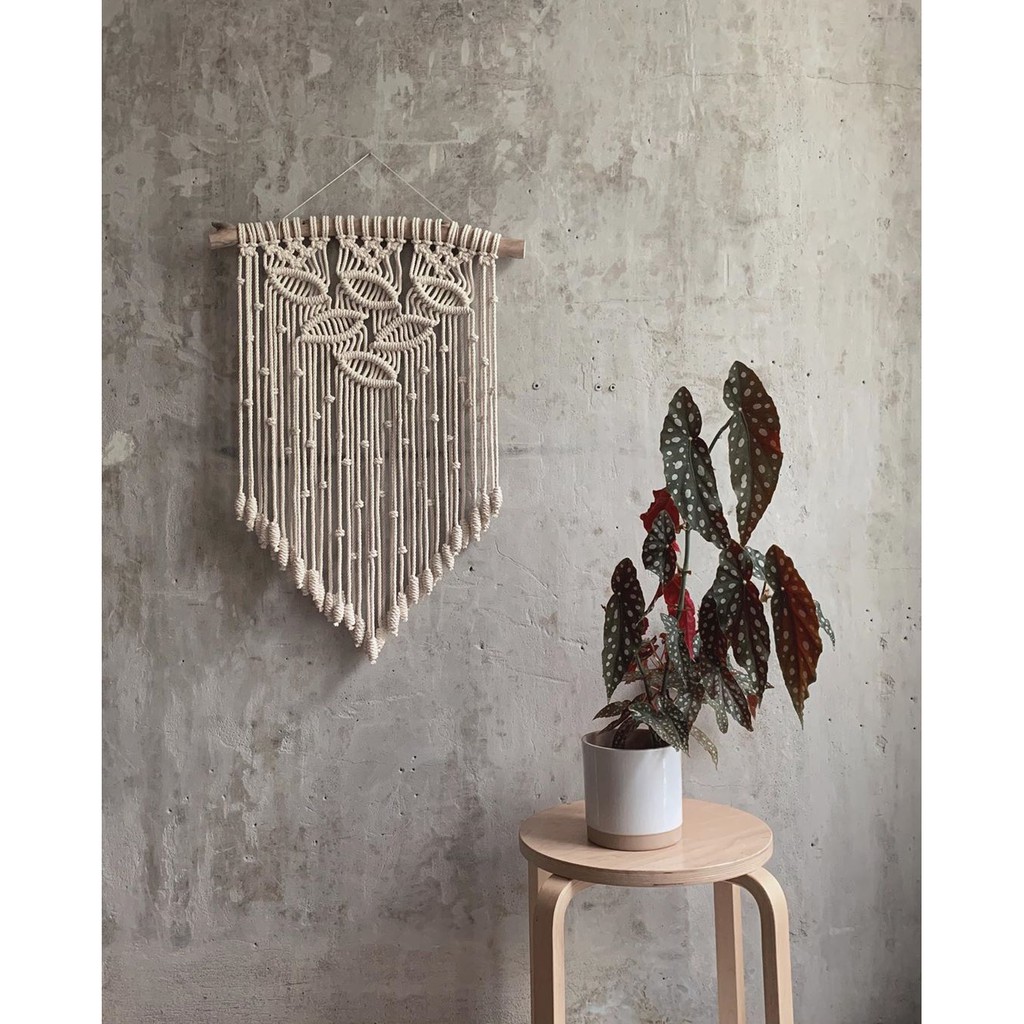 Mành trang trí Macrame decor nhà cửa Vintage