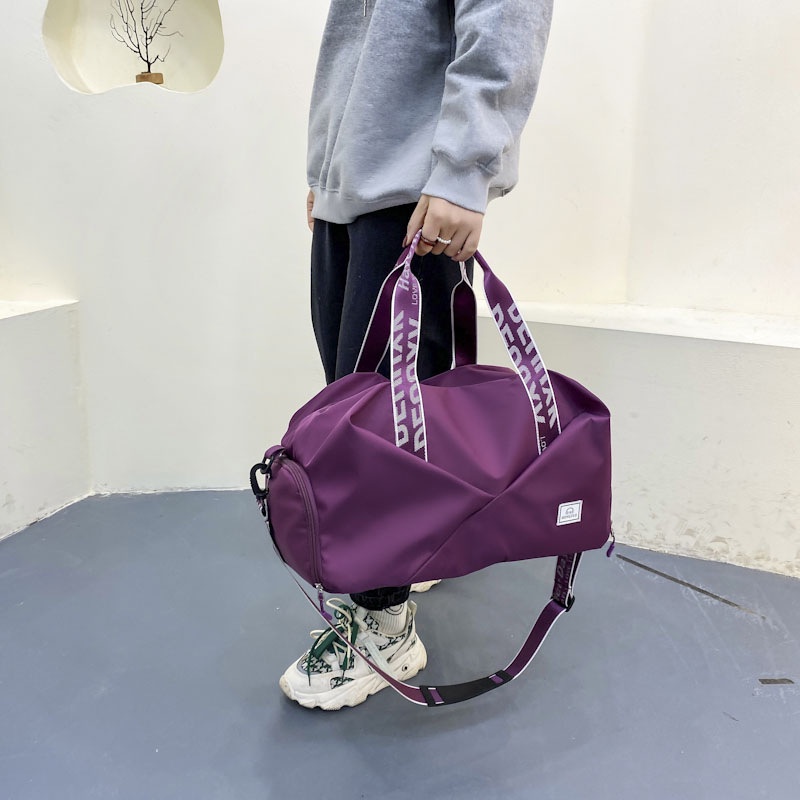Túi Đựng Đồ Tập Gym/Du Lịch Dung Tích Lớn Có Chia Ngăn Khô Và Ướt Tiện Dụng Cho Nữ