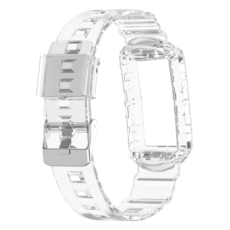 Dây Đeo Thay Thế Chất Liệu Silicon Màu Trơn Cho Fitbit-Charge5 4 SE