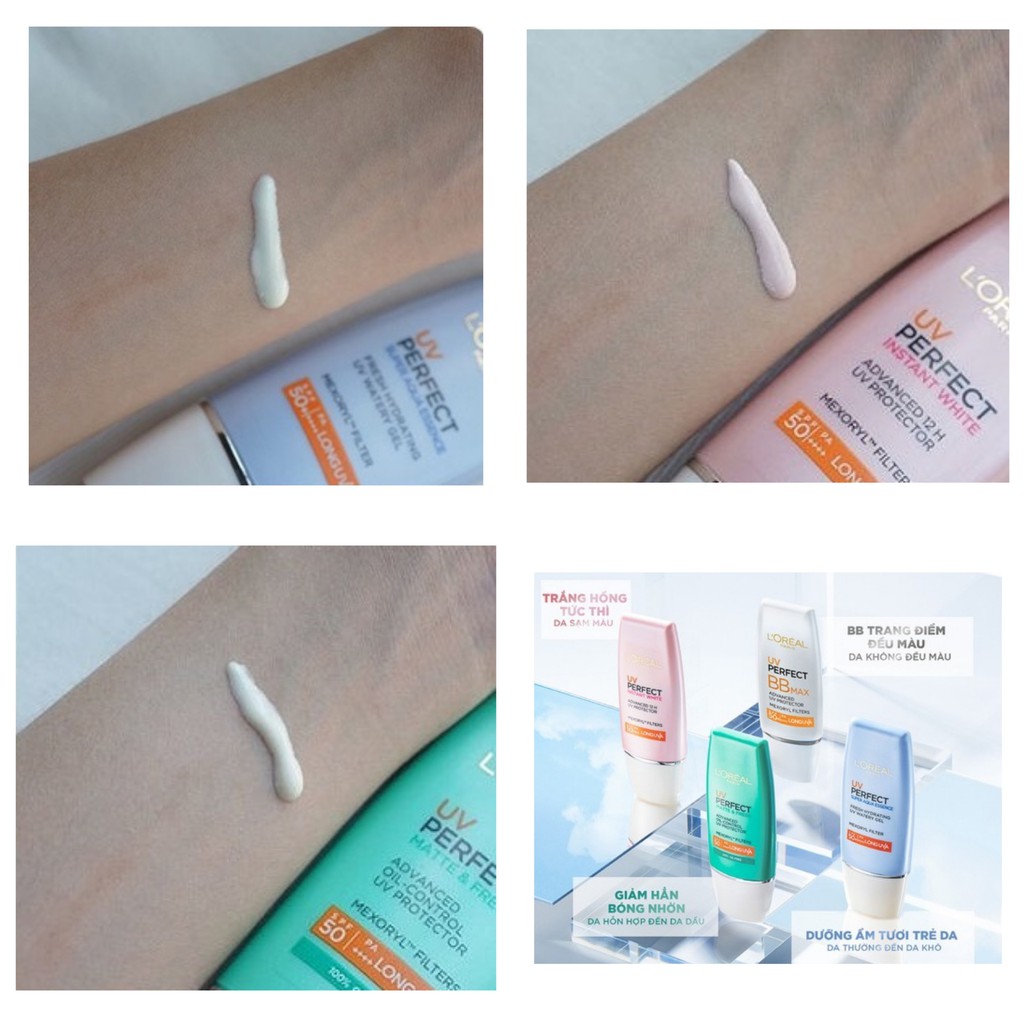[Mã COS1904 giảm 8% đơn 300K] Kem chống nắng dạng sữa L'oreal Paris UV Perfect SPF50+ | BigBuy360 - bigbuy360.vn