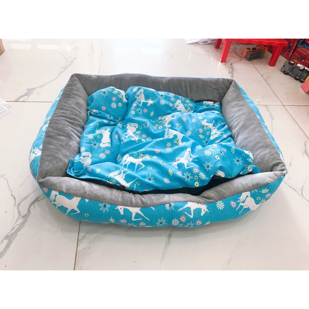 ổ nệm chó mèo 40x50x15cm (màu ngẫu nhiên)