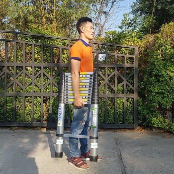 [NHẬP MÃ GIẢM 30K] Thang nhôm rút đơn Nikita TL-540 (R54) chiều cao 5.4m bảo hành 18 tháng