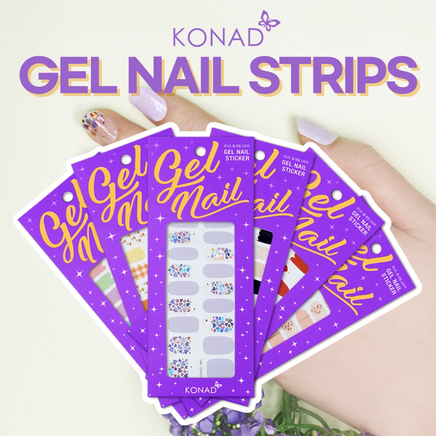 Konad Set 22 Miếng Dán Móng Tay Sưu Tầm Gel Hàn Quốc