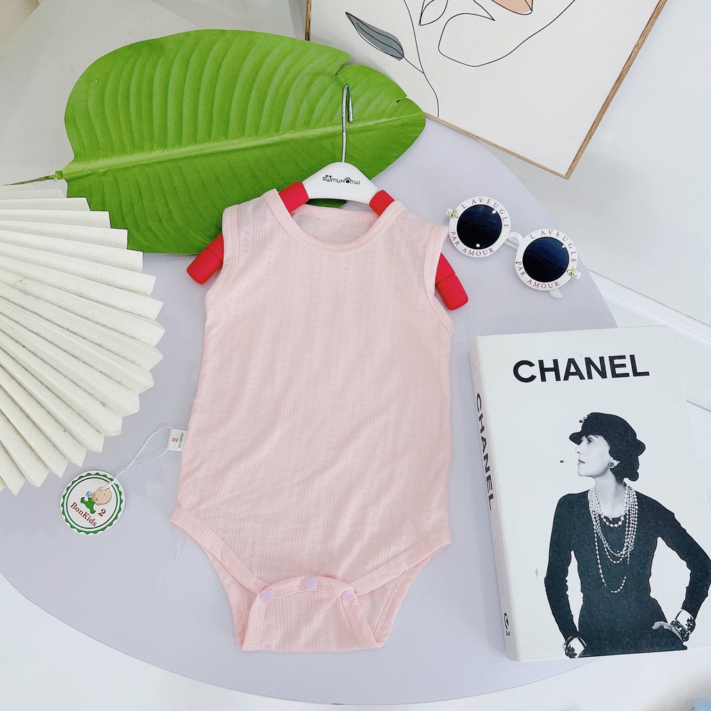 Bodysuit ngắn tay, body chip cho bé sơ sinh vải Thông hơi cao cấp, mềm mại, co giãn 4 chiều, thấm hút mồ hôi - BC07