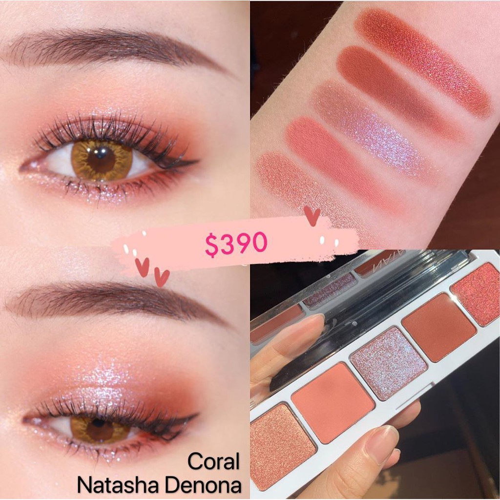 Natasha Denona - Bảng Phấn Mắt 5 Ô Natasha Denona - Camel, Coral, Eyeshadow Palette 5