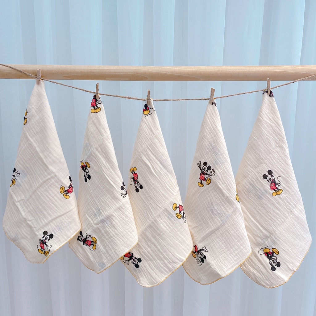 Khăn Sữa Cho Bé/Khăn Sữa Xô BéBé Chất Xô Muslin Thấm Hút Tốt Set 5 Cái Cho Bé
