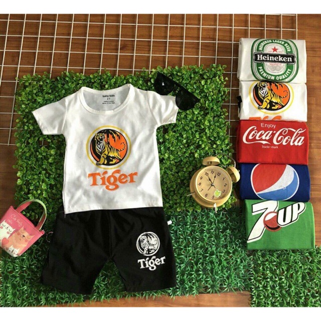 XẢ HÀNG BỘ BÉ TRAI THUN COTTON 4 CHIỀU MỀM MÁT CÓ TAY BỘ NƯỚC NGỌT SIZE 2-3T
