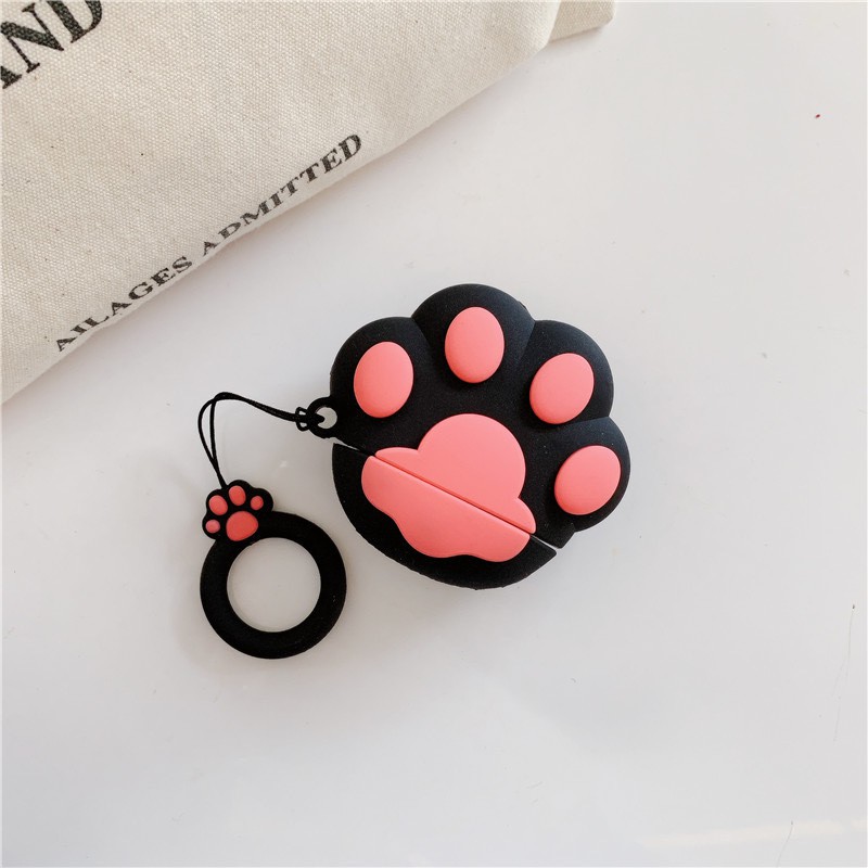 Case Airpod - Ốp Tai Nghe 1/2 Hình Chân Mèo To -Phù Hợp Với Airpods1/2- i11/12 Siêu Cute Dễ Thương