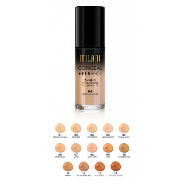 Kem nền Milani tone 02 hoặc 01 auth tặng 1 mút tán kem nền | BigBuy360 - bigbuy360.vn