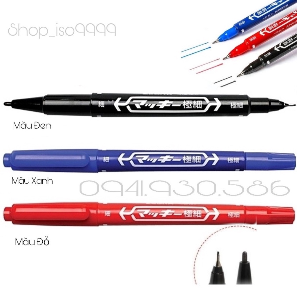 Bút lông dầu 2 đầu mo120 , Bút dạ kính MO 120