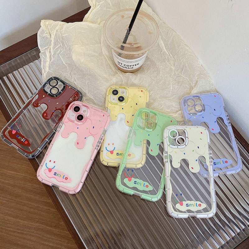 Ốp Điện Thoại Thiết Kế Hình Cây Kem Phát Sáng Trong Đêm Cho IPhone 12 13 11 Pro Max X Xs Max Xr